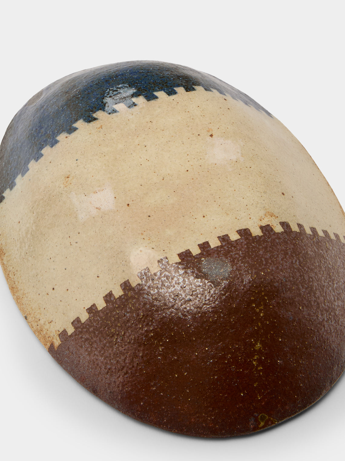 Makidani-gama - No. 1 Nerikomi Ceramic Medium Oval Bowls (Set of 5) - Multiple - ABASK