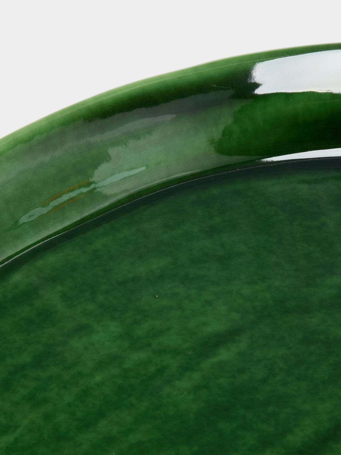 Hand-Glazed Ceramic Large Oval Platter