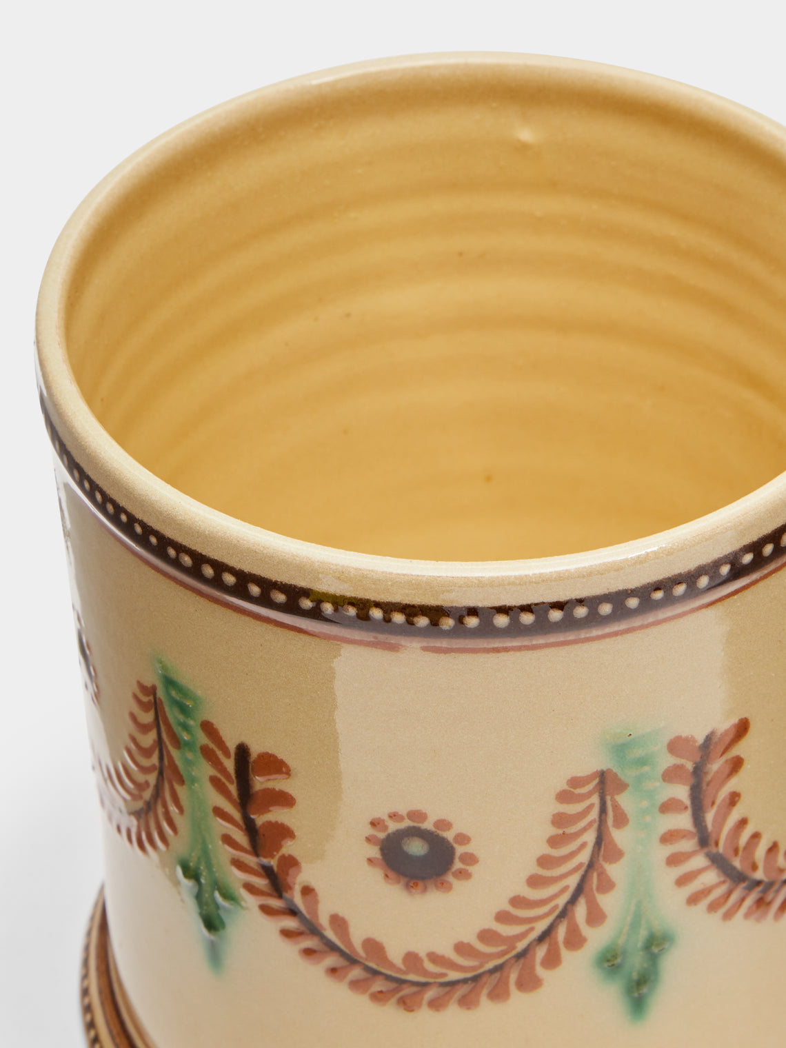 Poterie d’Évires - Flowers Hand-Painted Ceramic Small Jar -  - ABASK