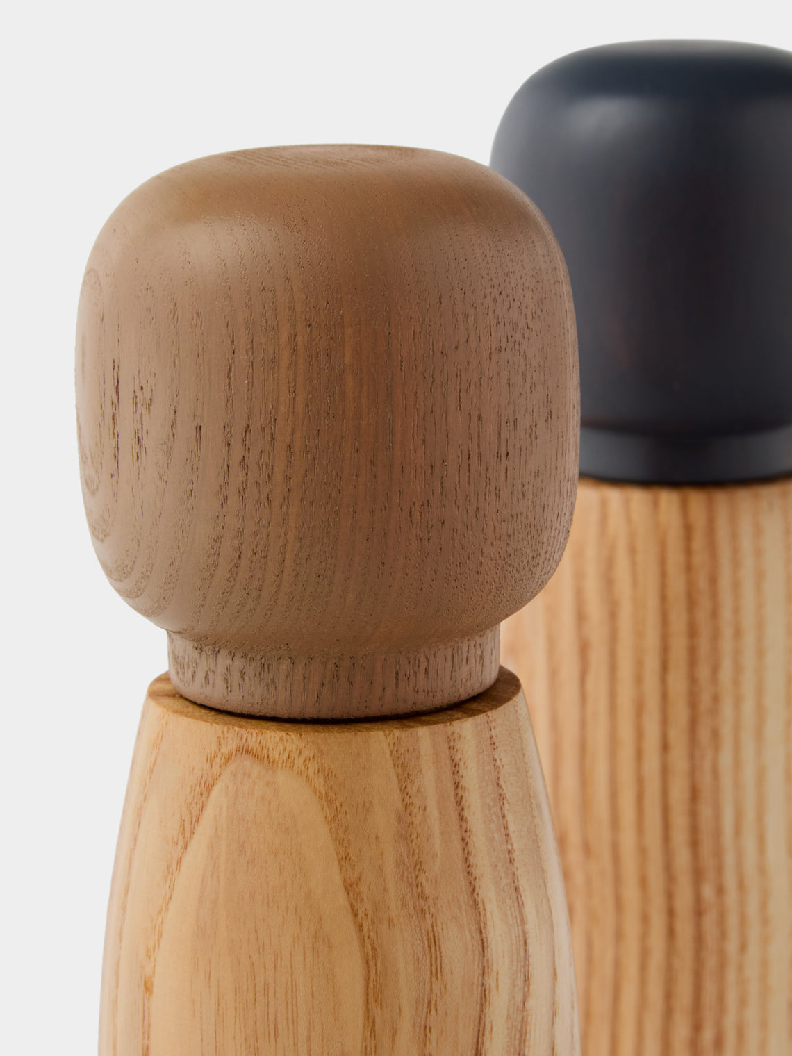 Marisa Klaster - Hand-Turned Wood Salt and Pepper Grinders (Set of 2) - Brown - ABASK