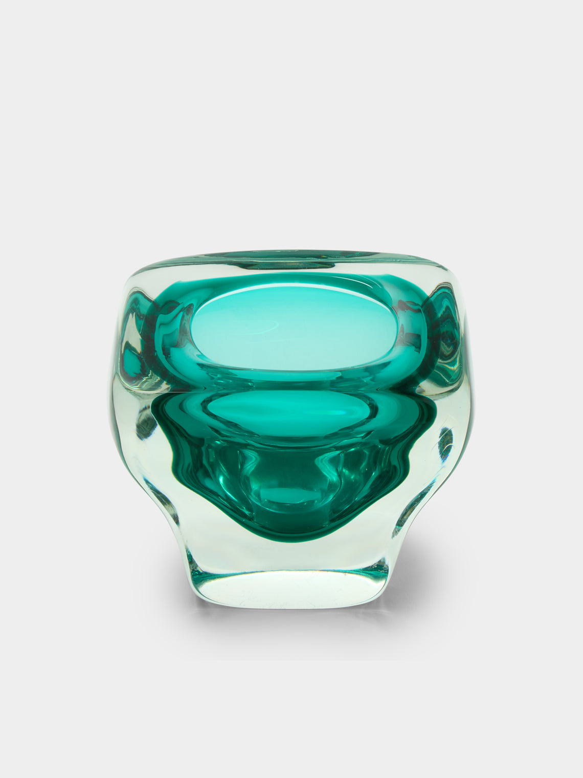 Antique and Vintage - 1970s Murano Glass Bowl - Green - ABASK - 