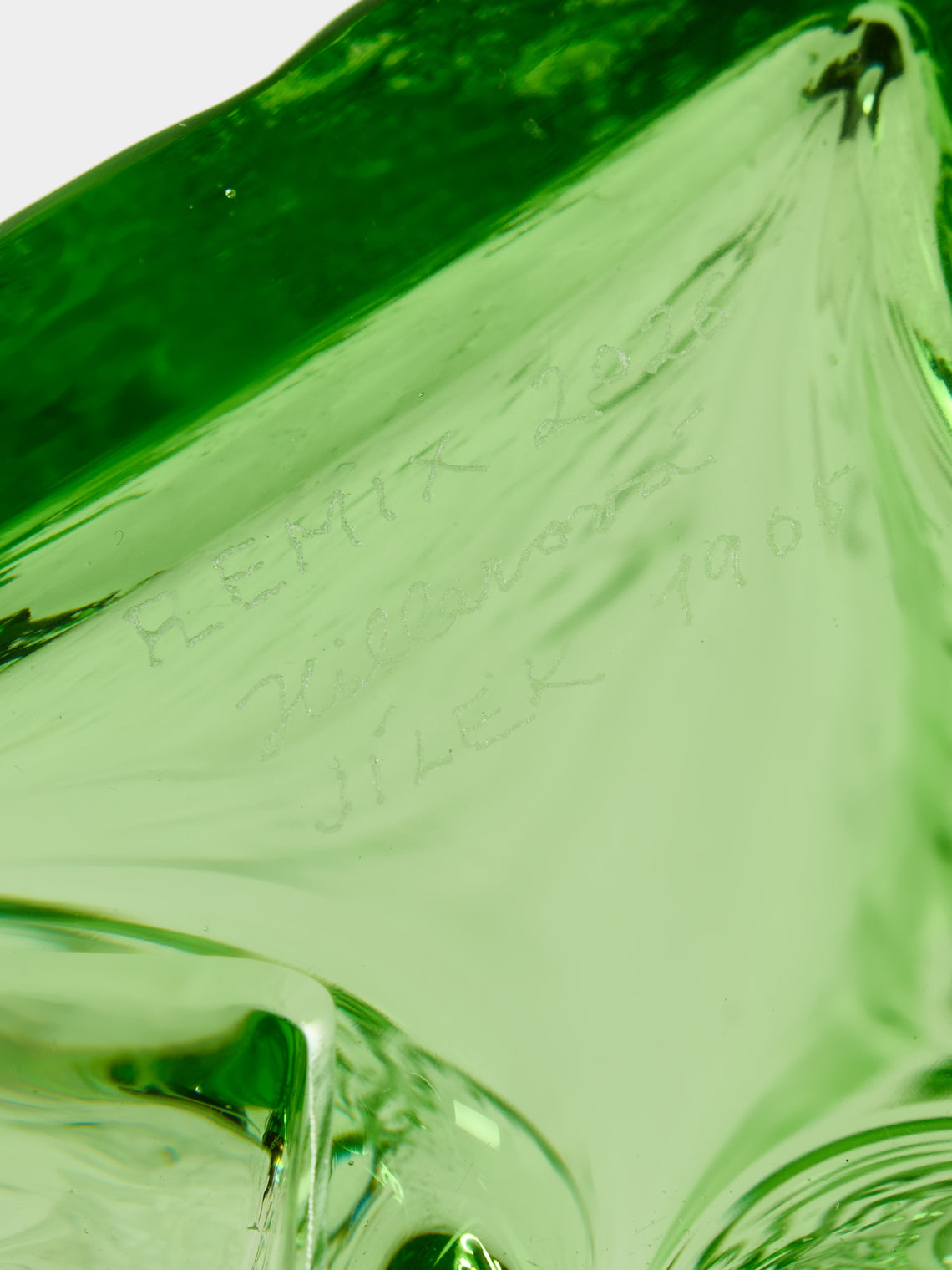 Hana Hillerová - Remix Hand-Blown Glass Vessel (13.5in/35cm) - Green - ABASK
