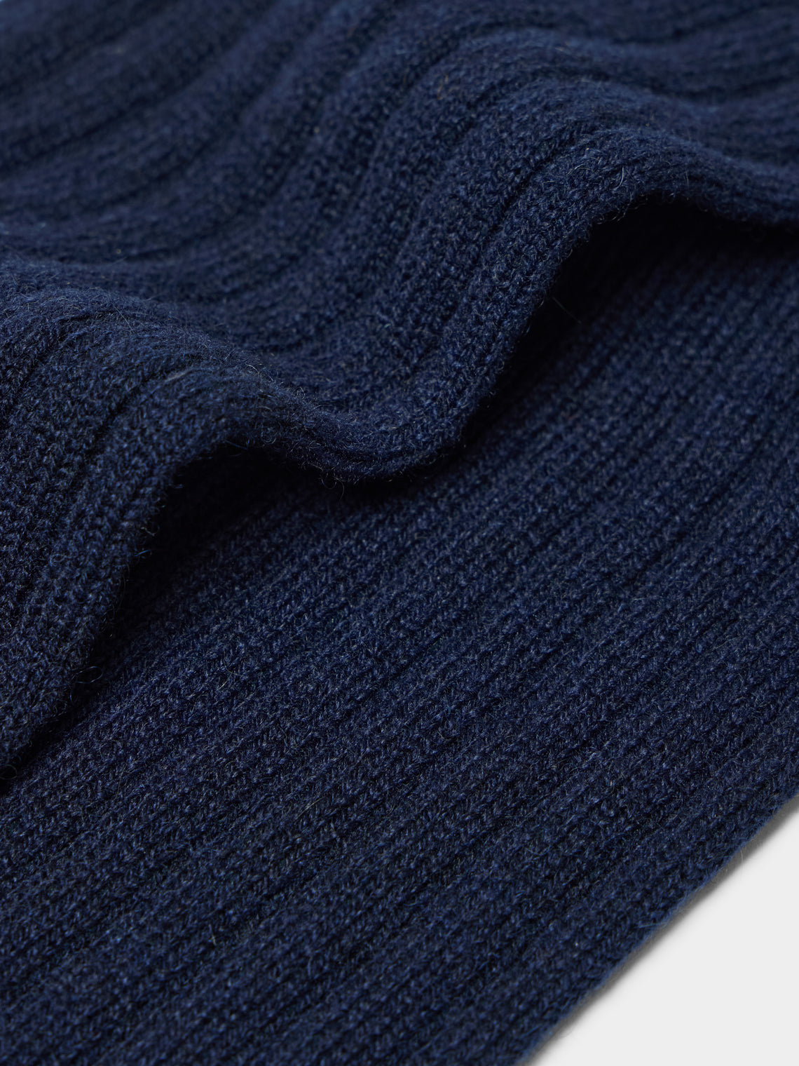 Maria La Rosa - Women's One Cashmere Mid-Calf Socks | One Size - Navy - ABASK