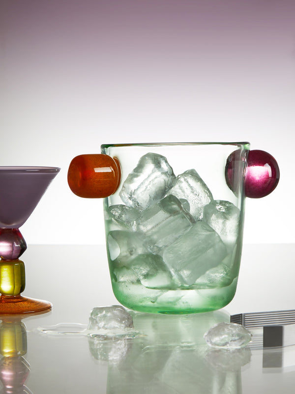 Gather - Miami Hand-Blown Glass Ice Cube Cooler -  - ABASK