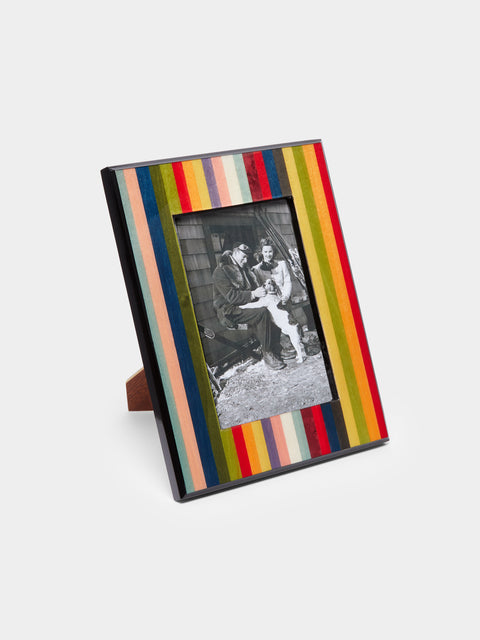 Biagio Barile - Stripes Wood Inlay Photo Frame -  - ABASK - 