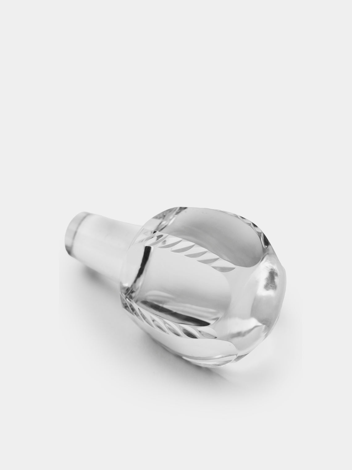 Antique and Vintage - 1950s Italian Crystal Decanter - Clear - ABASK