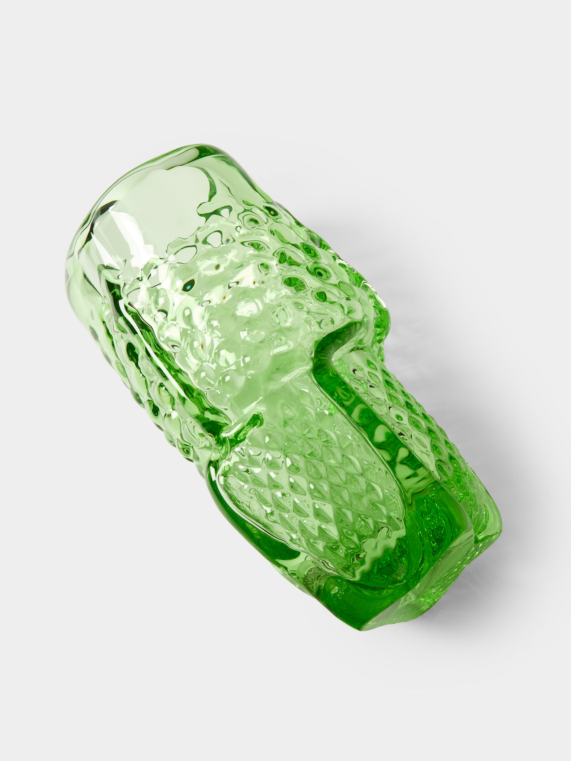 Hana Hillerová - Remix Hand-Blown Glass Vessel (12in/31cm) - Green - ABASK