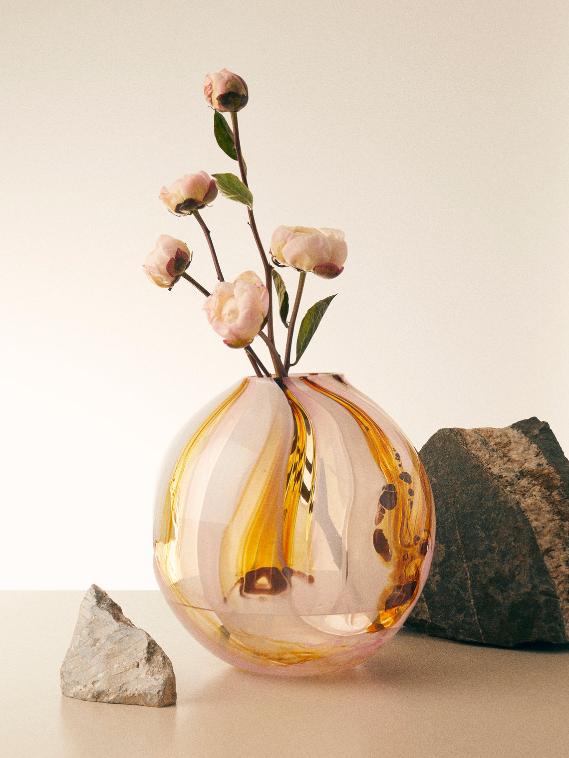 Moonarij - Moonjar Hand-Blown Glass Vase (12in/30cm) - Multiple - ABASK