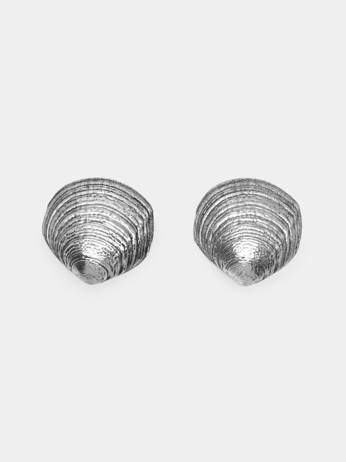 Antique and Vintage - 1950s Solid Silver Clams (Set of 2) -  - ABASK