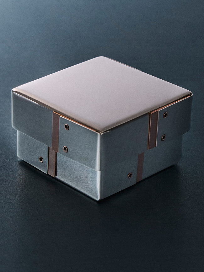 San Lorenzo - 1972 Afra and Tobia Scarpa Sterling Silver Square Box - Silver - ABASK