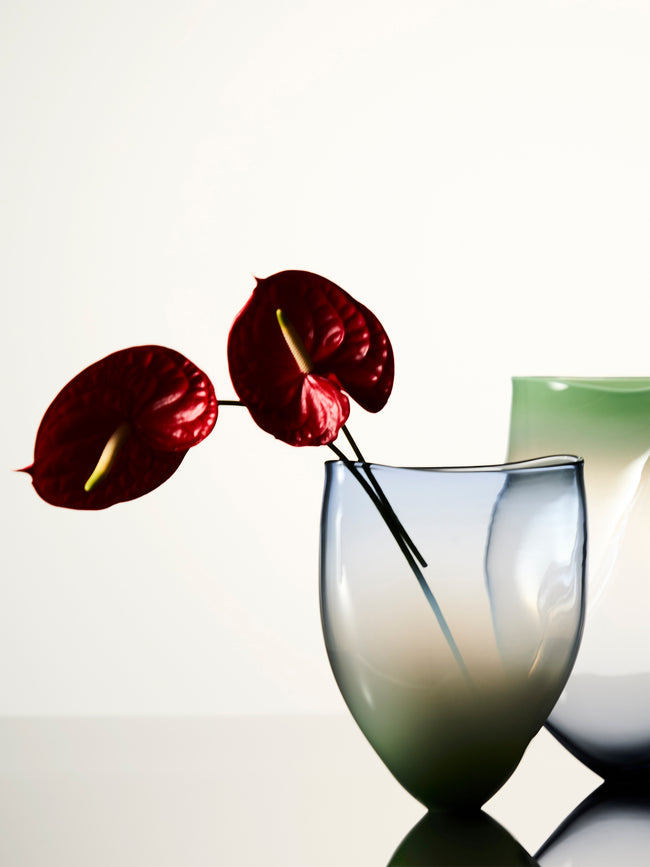 Michele Oberdieck - Ostfriesia Distraction II Hand-Blown Glass Bowl - Blue - ABASK