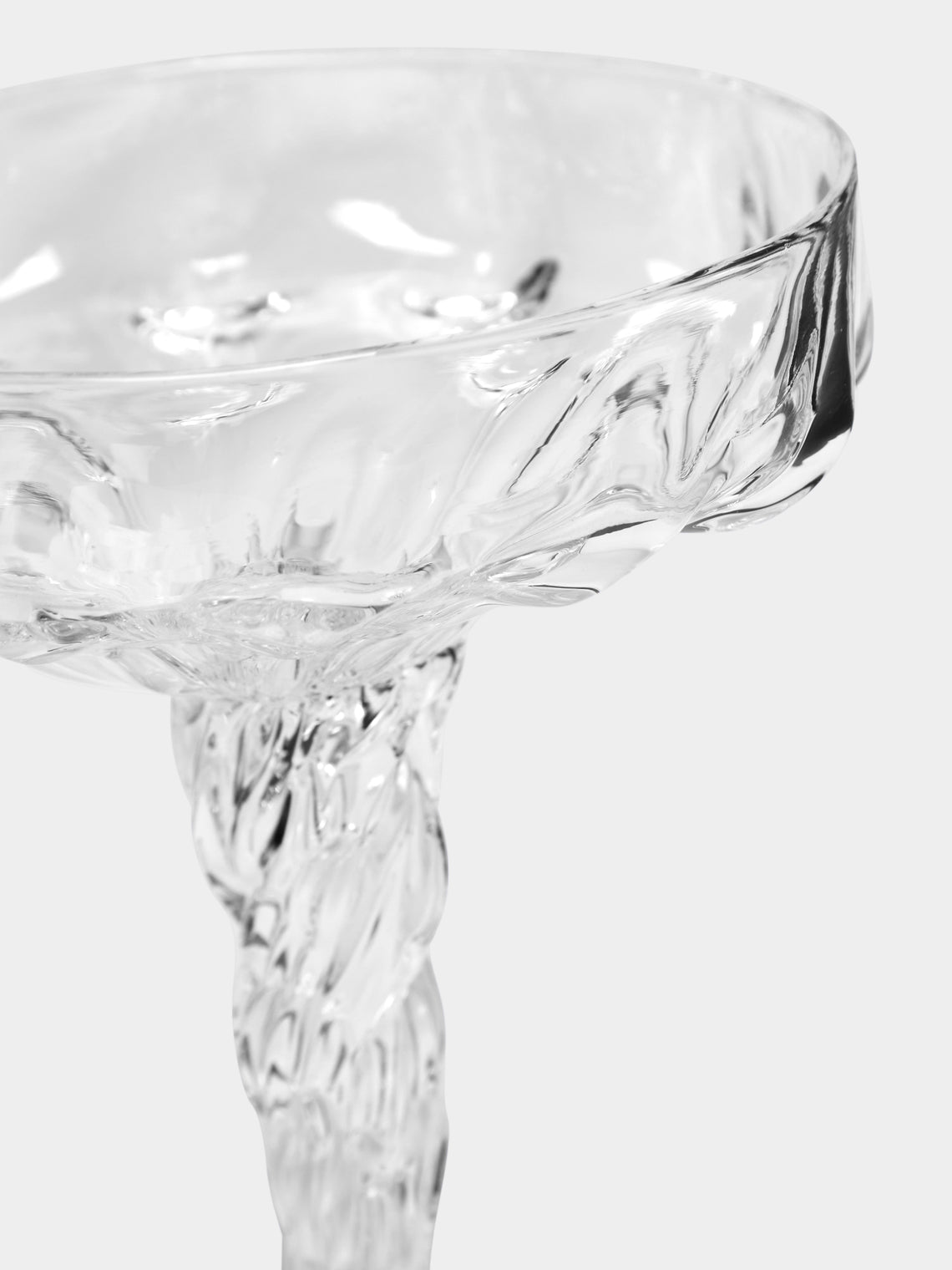 Alexander Kirkeby - Hand-Blown Crystal Champagne Coupes (Set of 2) - Clear - ABASK