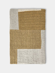 Valentina Hoyos - Hand-Dyed Patchwork Cotton Throw (106in/2.7m) - Natural - ABASK - 
