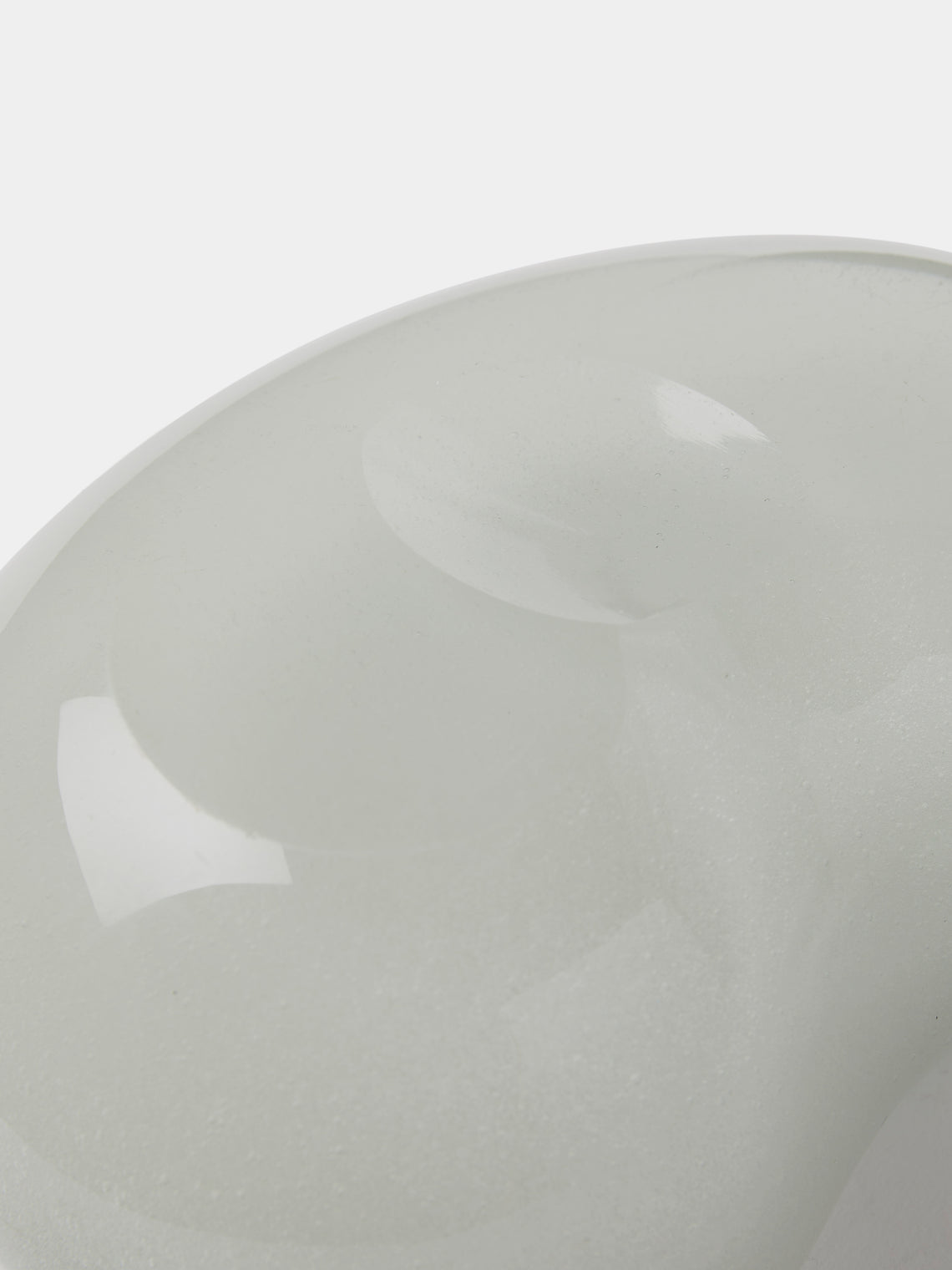 Antique and Vintage - 1950s Seguso Murano Glass Ashtray - White - ABASK