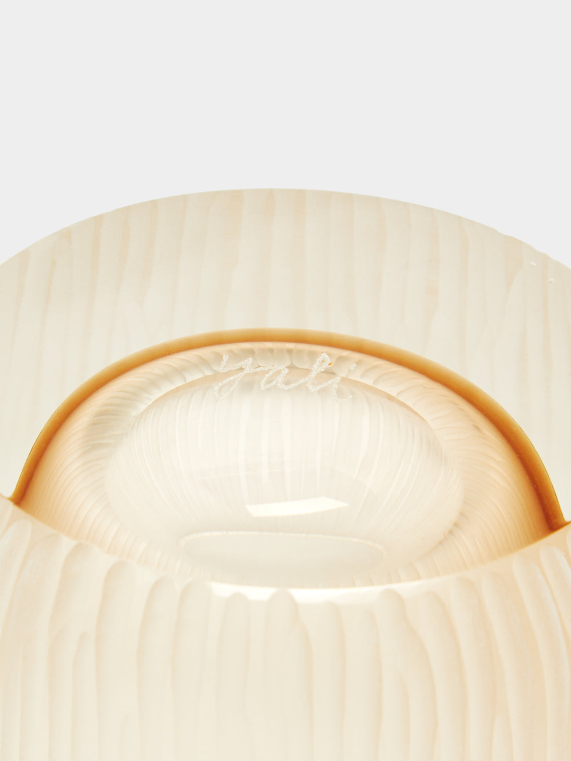 Yali Glass - Kasa Hand-Blown Glass Container with Wooden Lid -  - ABASK