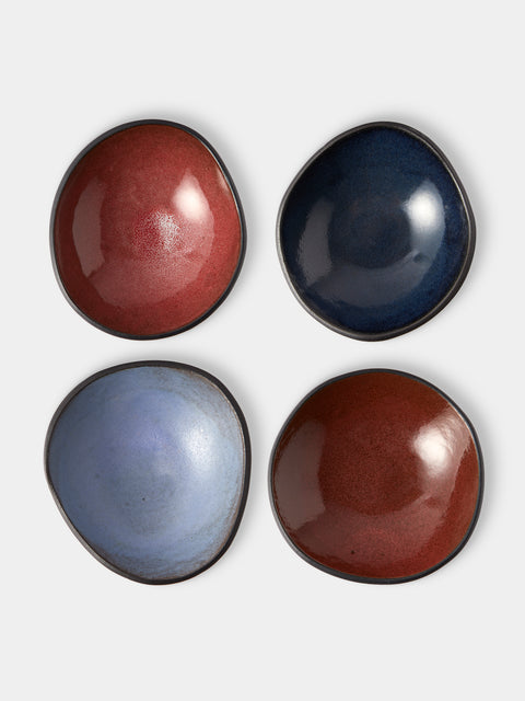 Hana Karim Studio - Hand-Built Stoneware Tapas Bowls (Set of 4) - Multiple - ABASK - 