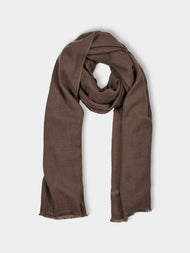 Denis Colomb - Kiri Cashmere Scarf (78.5in/2m) - Brown - ABASK - 