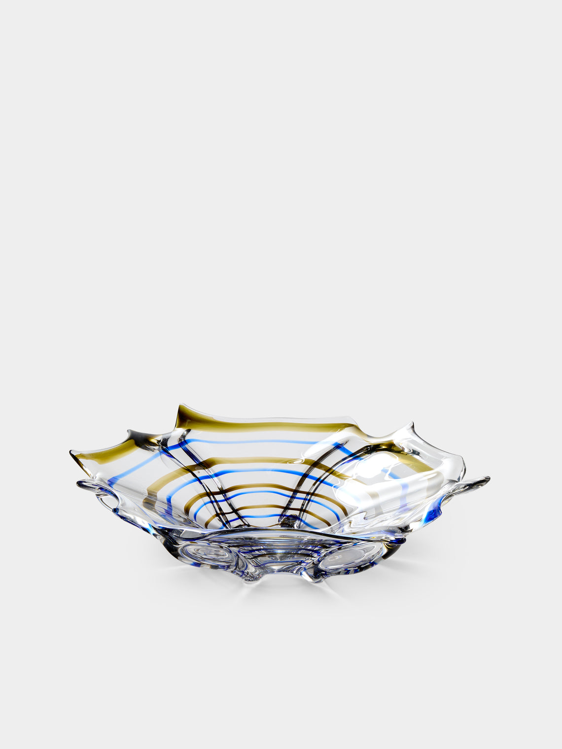 Antique and Vintage - 1980s Fornasetti Murano Glass Bowl - Blue - ABASK - 