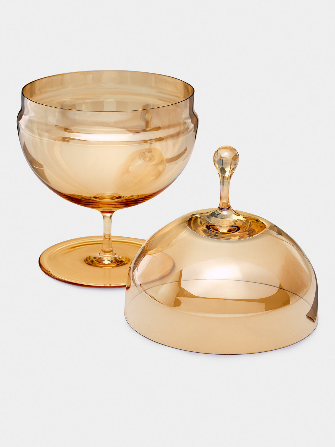 Lobmeyr - Hand-Blown Crystal Candy Dish - Gold - ABASK