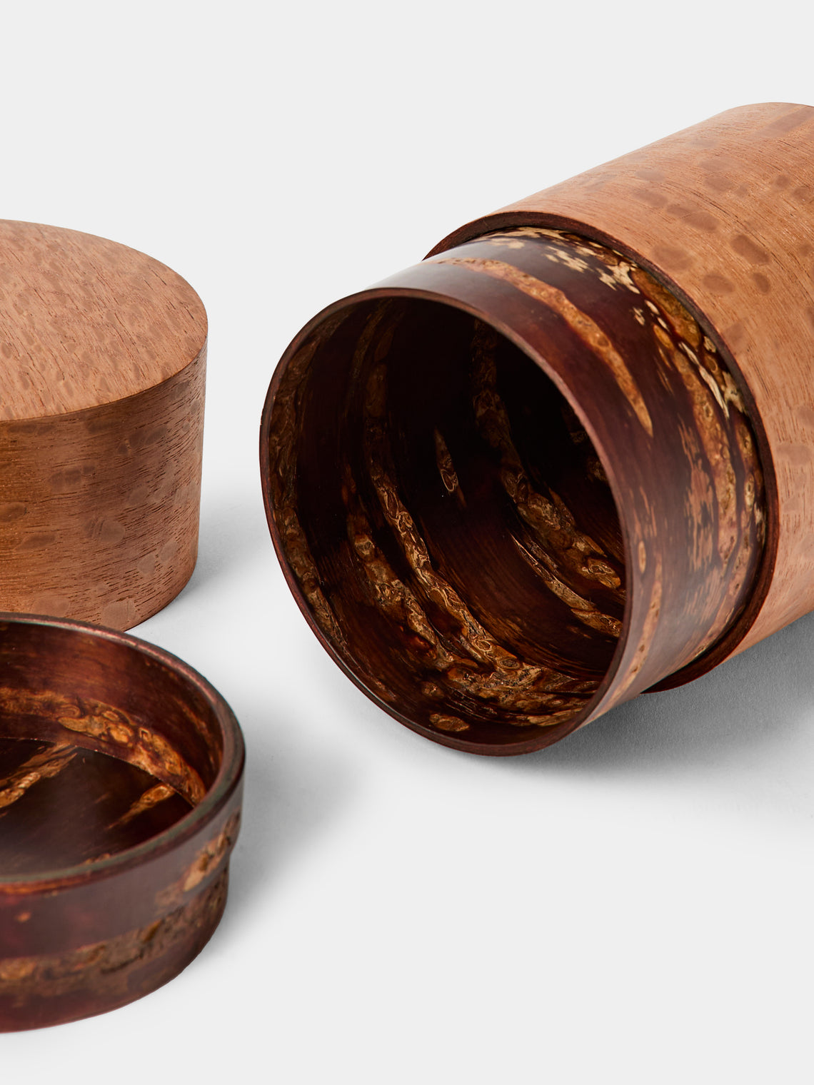 Denshiro - Signature Beeswax-Finish Cherry Bark Tea Canister - Brown - ABASK