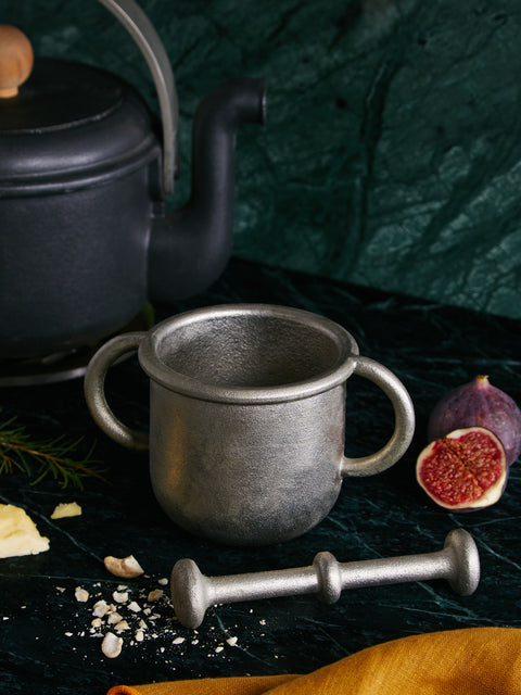 Antique and Vintage - Mid-Century Carl Auböck for Ostovics Culinar Steel Pestle and Mortar -  - ABASK
