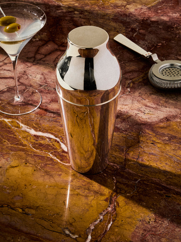 Antique and Vintage - Mid-Century Christofle Silver-Plated Cocktail Shaker - Silver - ABASK