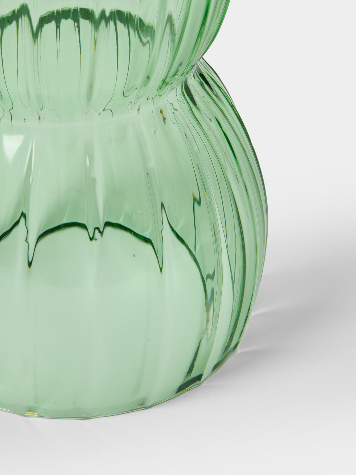 Yali Glass - Wave Hand-Blown Murano Glass Lantern - Green - ABASK