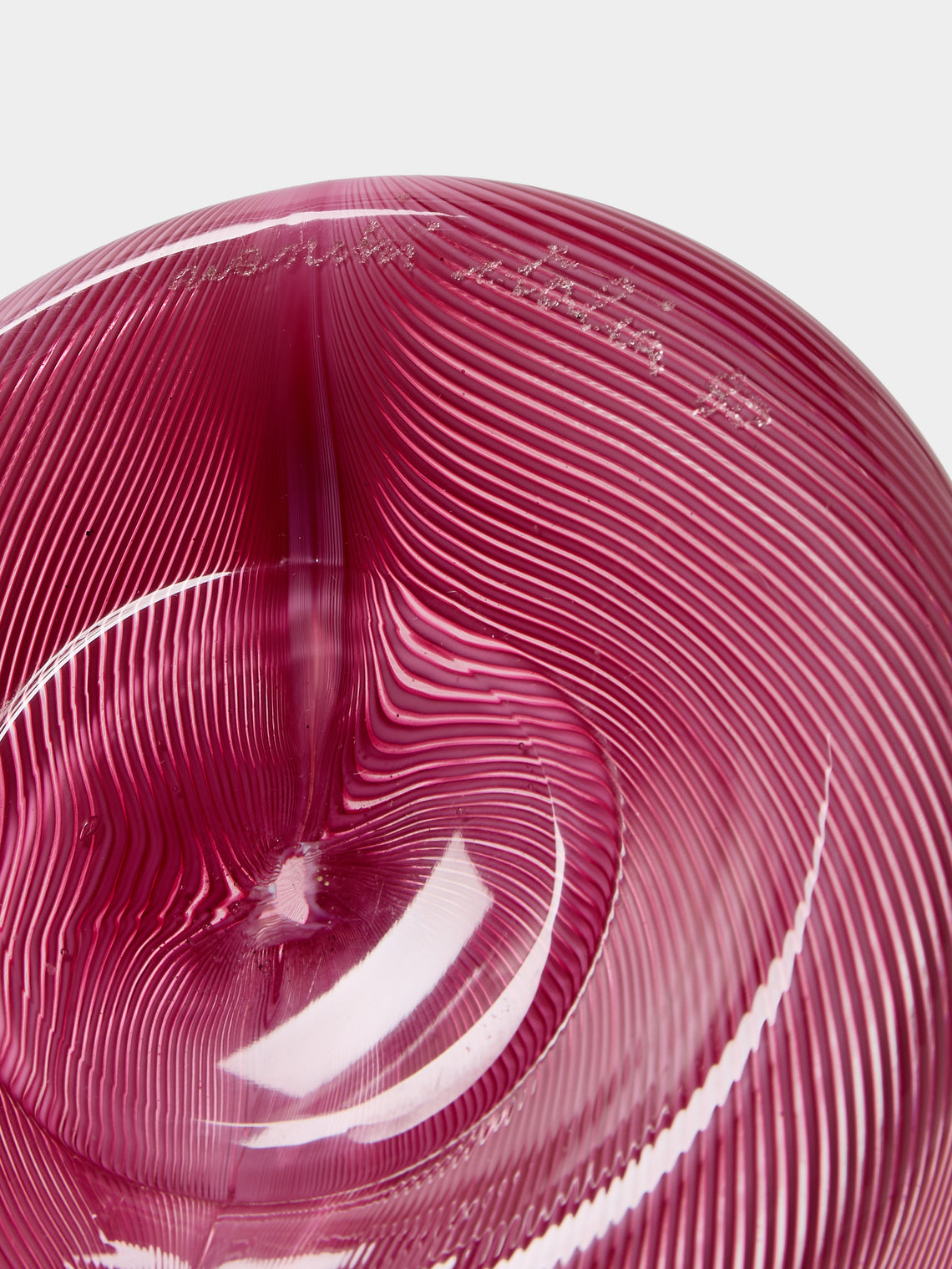 Antique and Vintage - 1980s Venini Glass Vase (11in/28cm) - Pink - ABASK