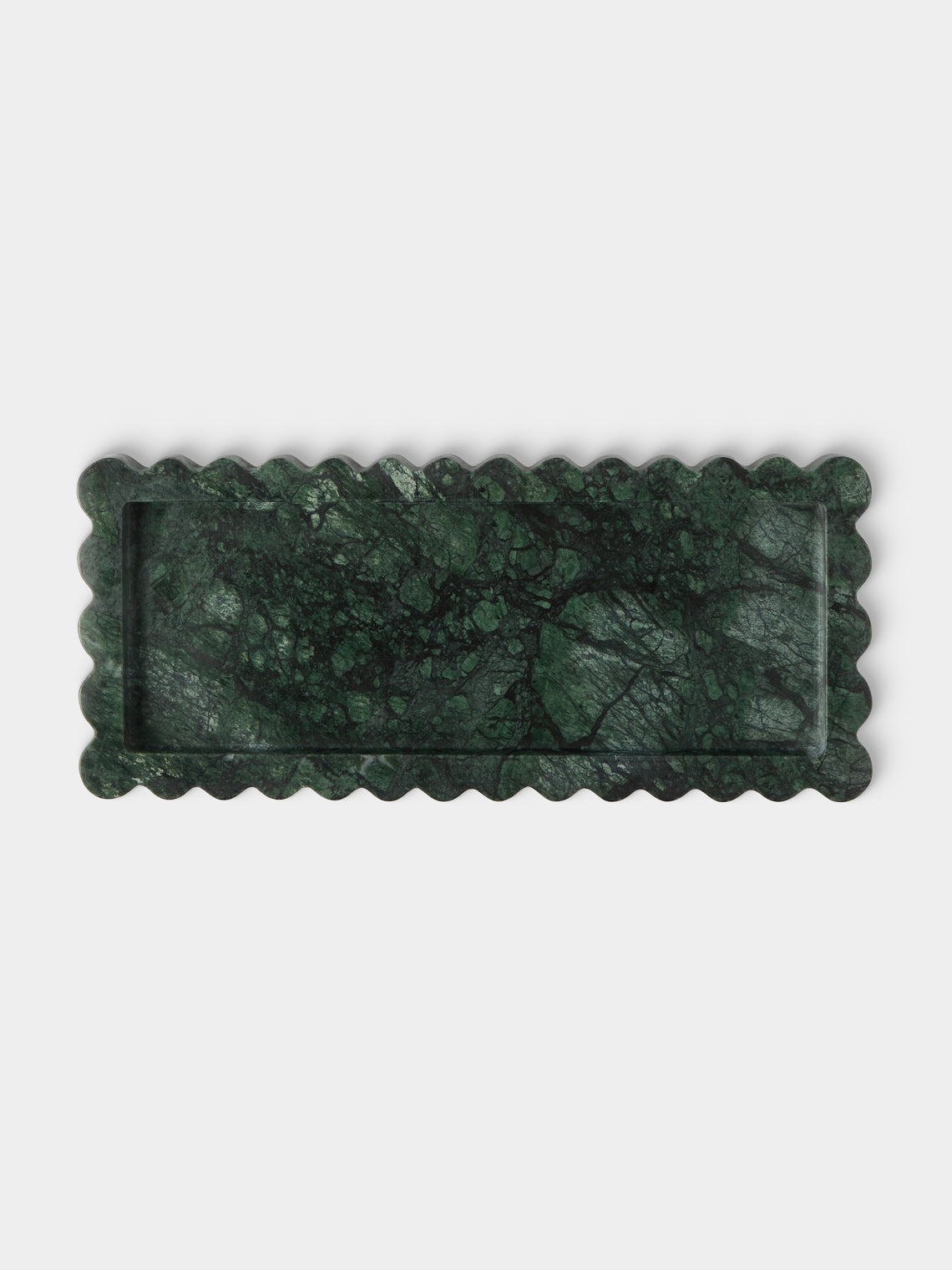 Anastasio Home - 512 Marble Tray (16in/40.5cm) - Green - ABASK - 