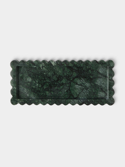 Anastasio Home - 512 Marble Tray (16in/40.5cm) - Green - ABASK - 