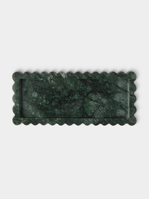 Anastasio Home - 512 Marble Tray (16in/40.5cm) - Green - ABASK - 
