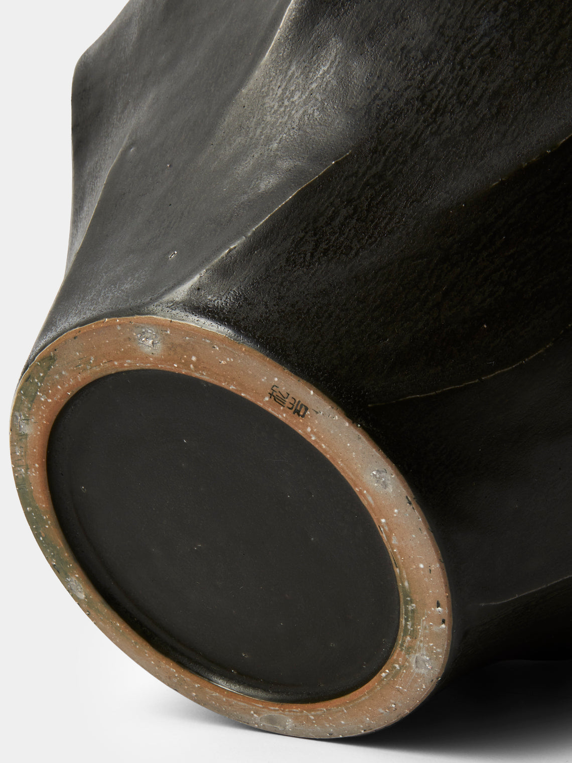 Lee Song-am - Black Clay Vase (13.5in/34cm) - Black - ABASK