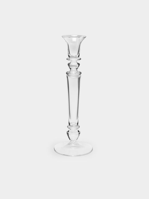Theresienthal - Memphis Hand-Blown Crystal Candlestick (Set of 2) - Clear - ABASK - 