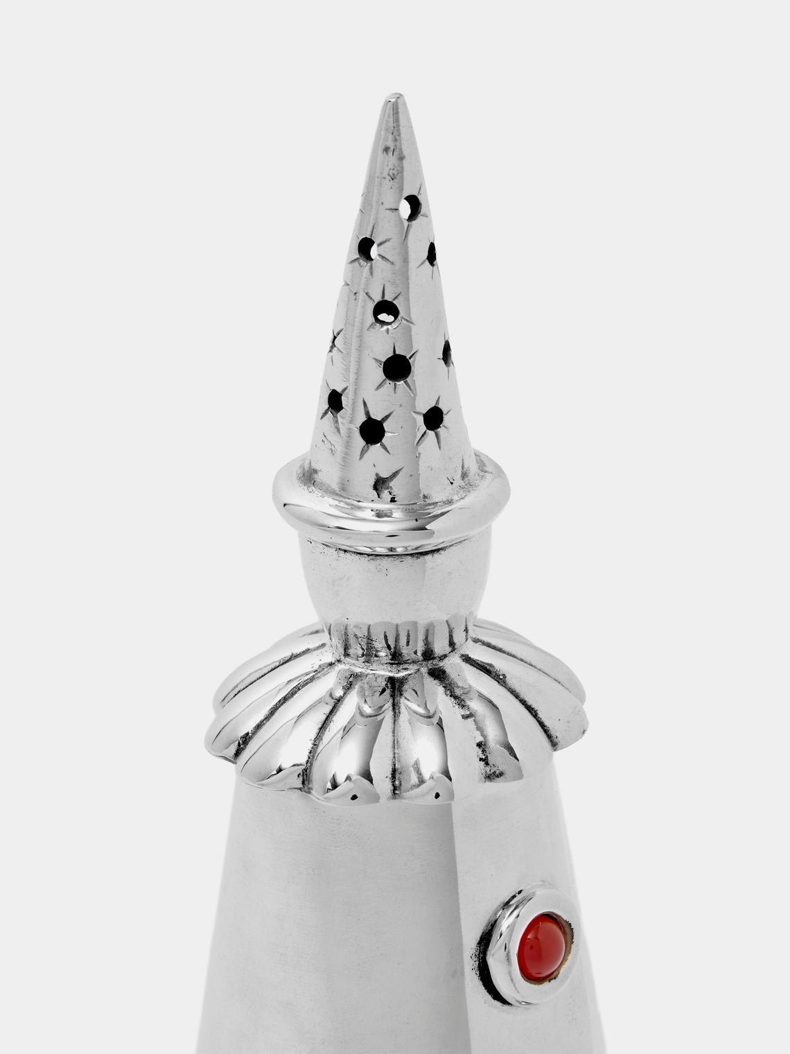 Antique and Vintage - 1980s Silver-Plated Clown Sugar Shaker - Silver - ABASK