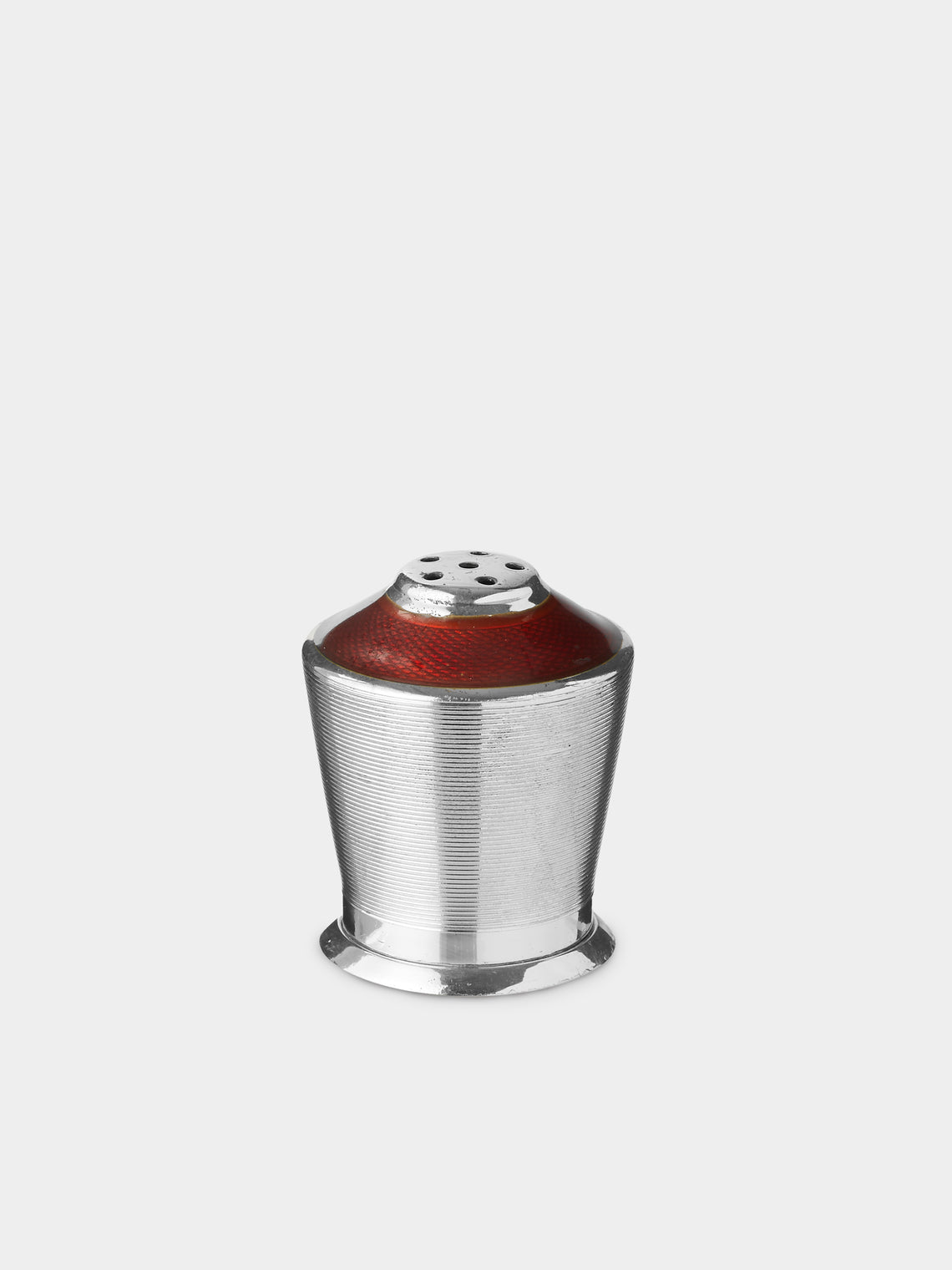 Antique and Vintage - Early-20th Century Sterling Silver and Enamel Salt and Pepper Shakers -  - ABASK