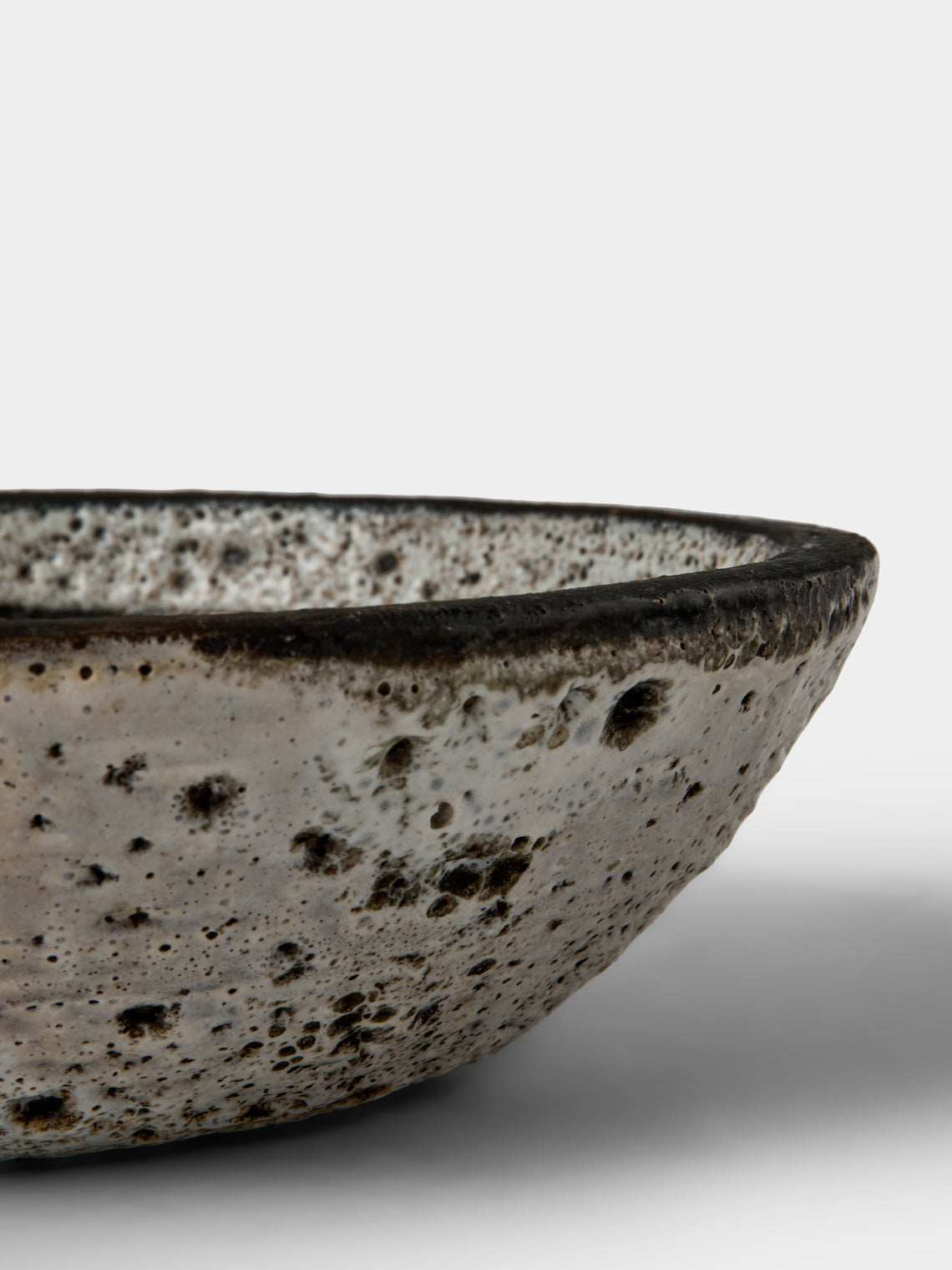Antique and Vintage - 1950s Robert Thiry Ceramic Bowl - Gray - ABASK