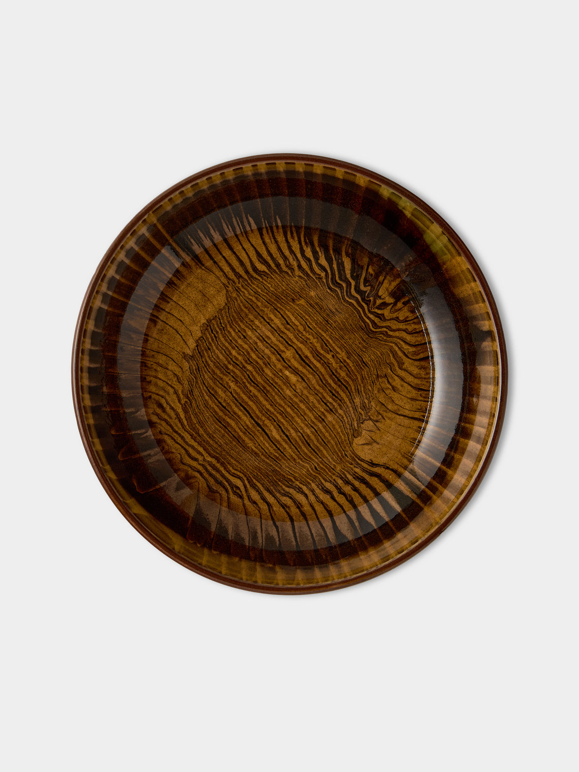 Mike Parry - Slipware Pasta Bowls (Set of 4) - Brown - ABASK