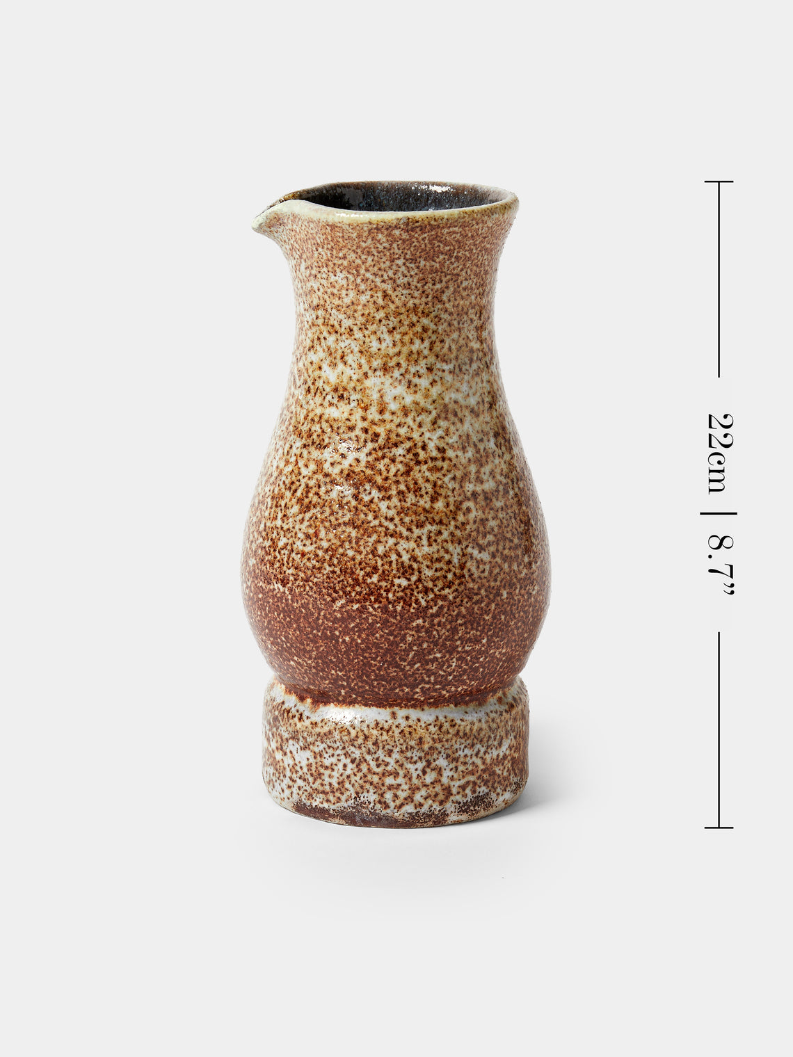 Antique and Vintage - Mid-Century Accolay Ceramic Jug - Brown - ABASK