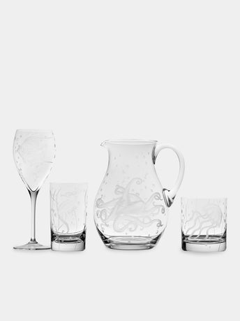 Artel - Sea Life Hand-Engraved Crystal Collection - Blue - ABASK - 