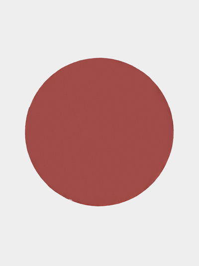 Borgo delle Tovaglie - Filo Linen Round Tablecloth (86.5in/2.2m) - Red - ABASK - 