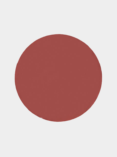 Borgo delle Tovaglie - Filo Linen Round Tablecloth (86.5in/2.2m) - Red - ABASK - 