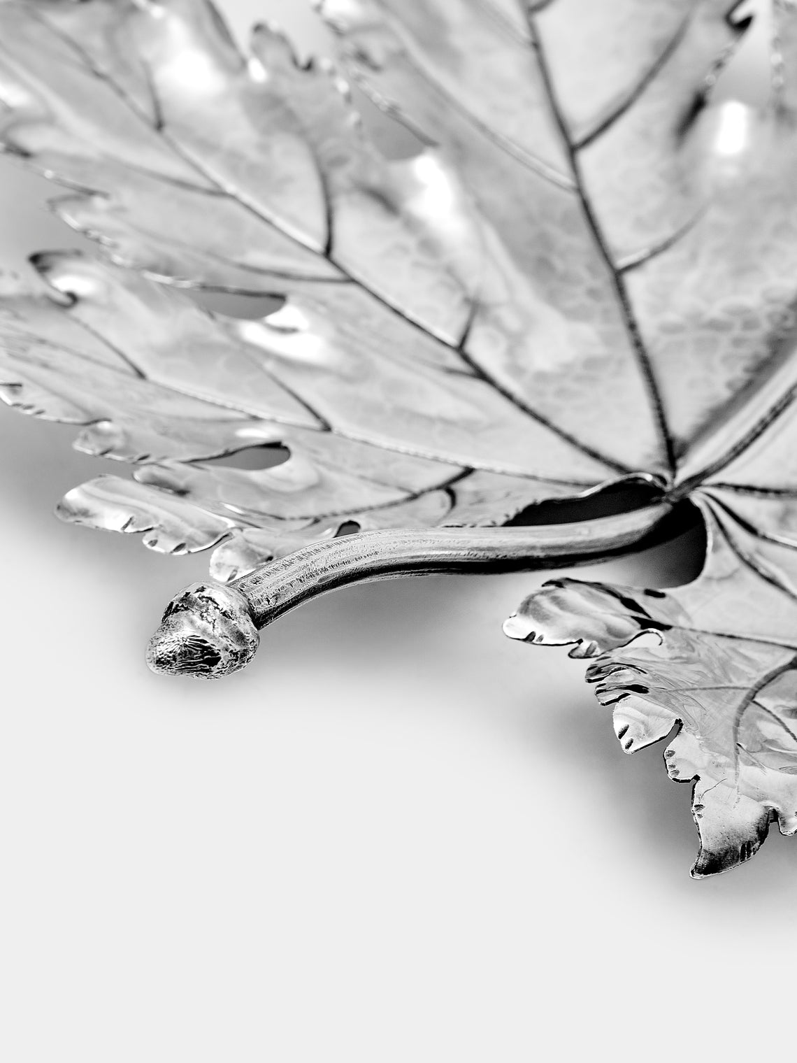Antique and Vintage - 1970s Buccellati Solid Silver Maple Leaf - Silver - ABASK