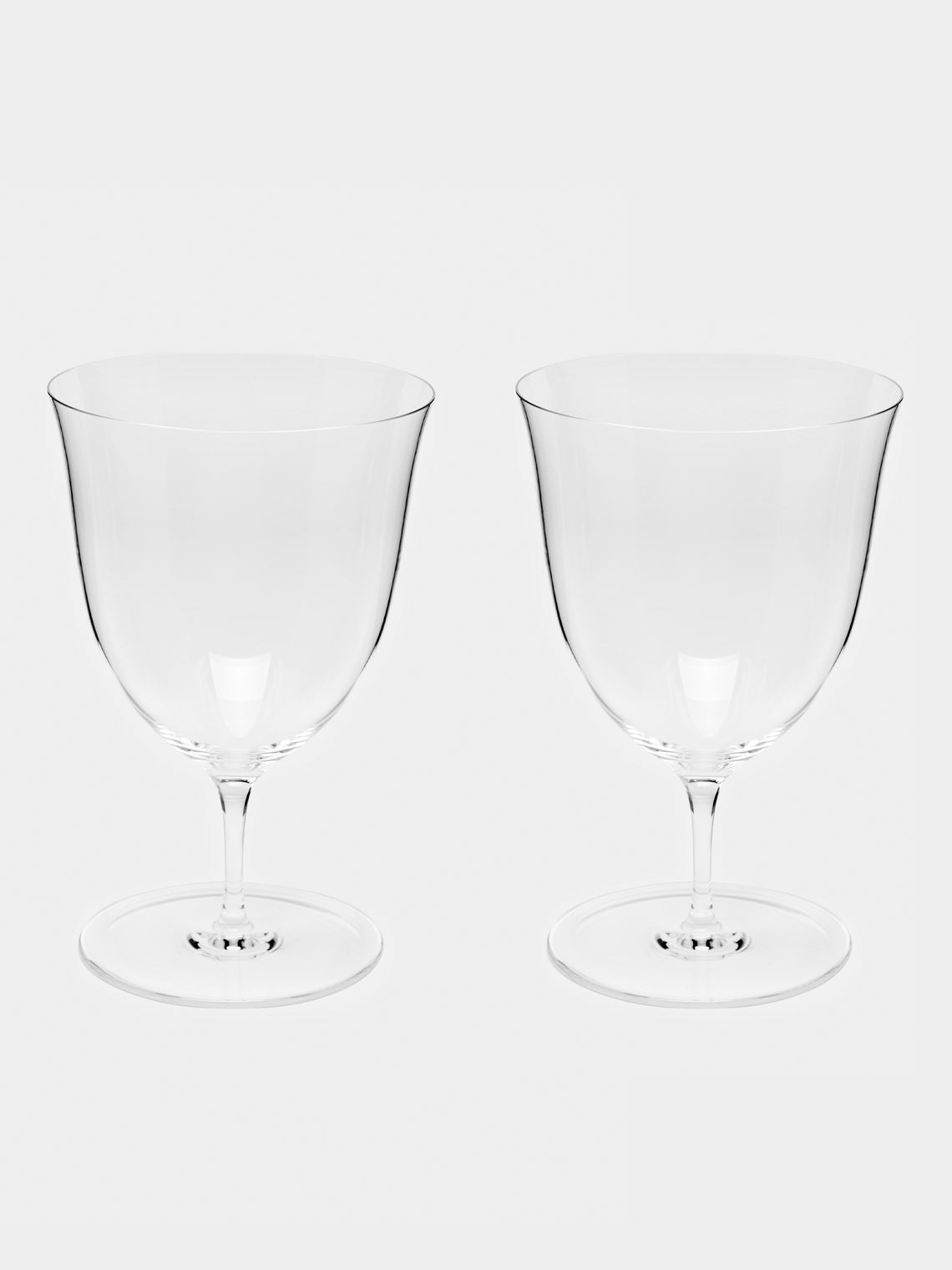 Lobmeyr - Josef Hoffmann Patrician Hand-Blown Crystal Stemmed Water Glasses (Set of 2) - Clear - ABASK - 
