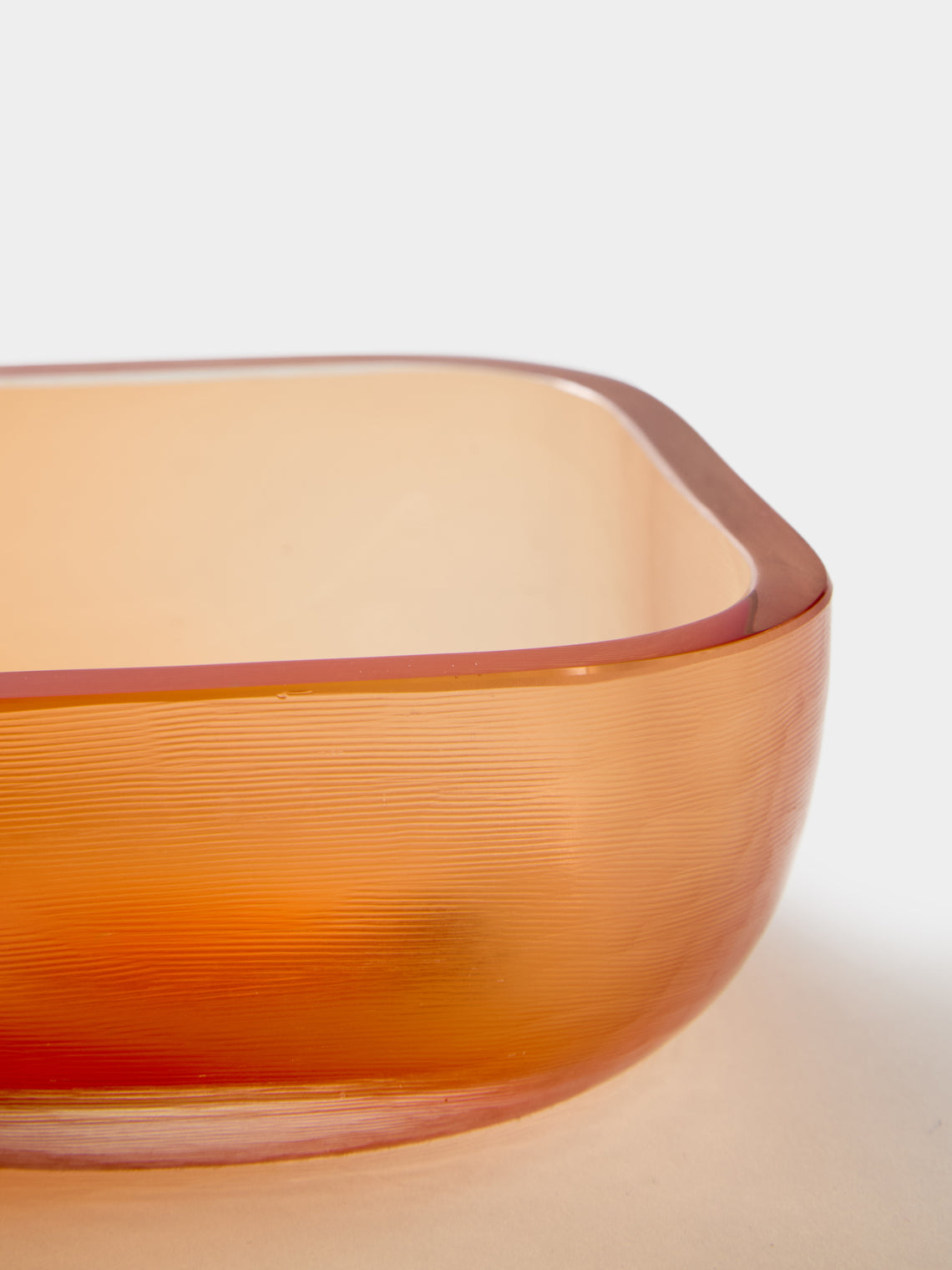 Antique and Vintage - 1950s Paolo Venini Glass Bowl - Orange - ABASK