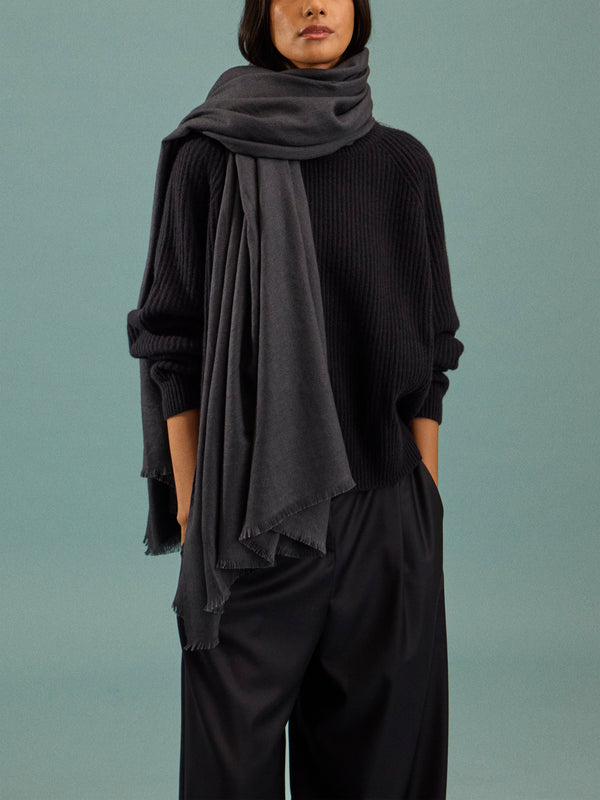 Denis Colomb - Kasumi Nomad Cashmere Scarf | One Size - Gray - ABASK