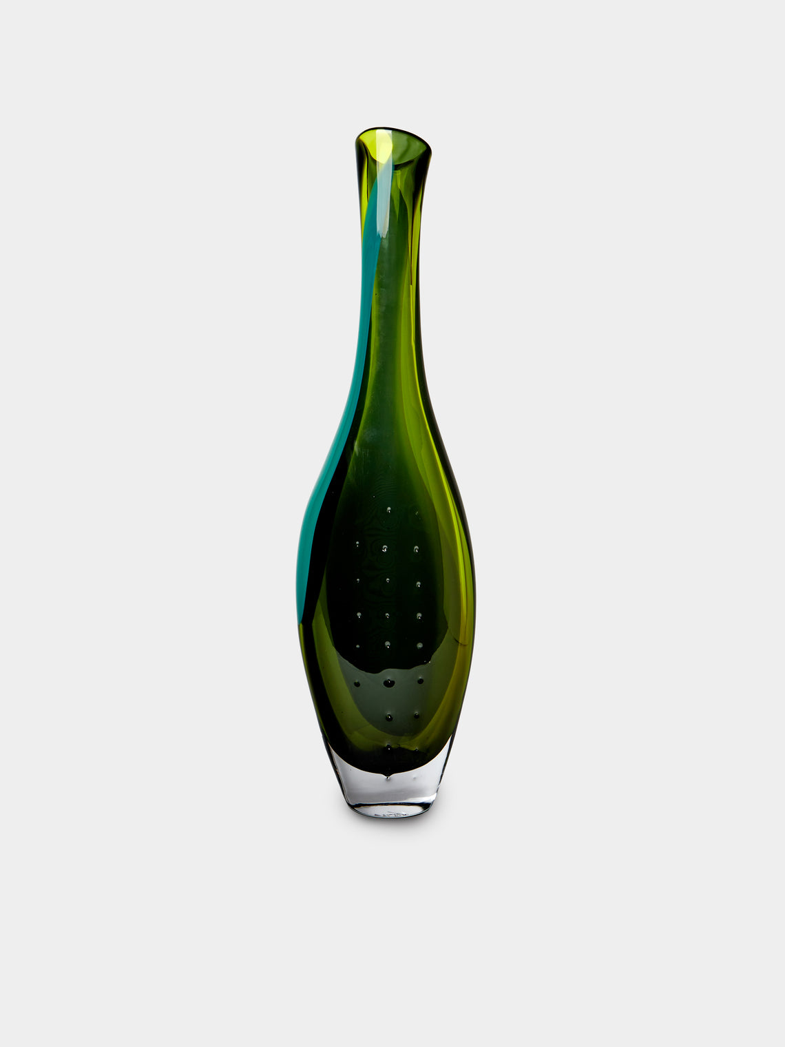 Stewart Hearn - Freedom Hand-Blown Glass Vase (26.5in/68cm) - Green - ABASK