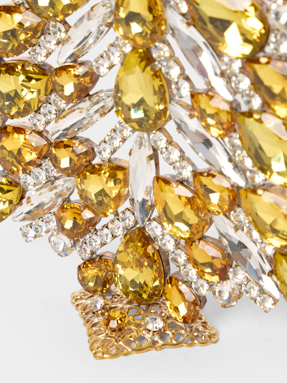 ABASK Decorations - Festive Czech Crystal Tree - Yellow - ABASK