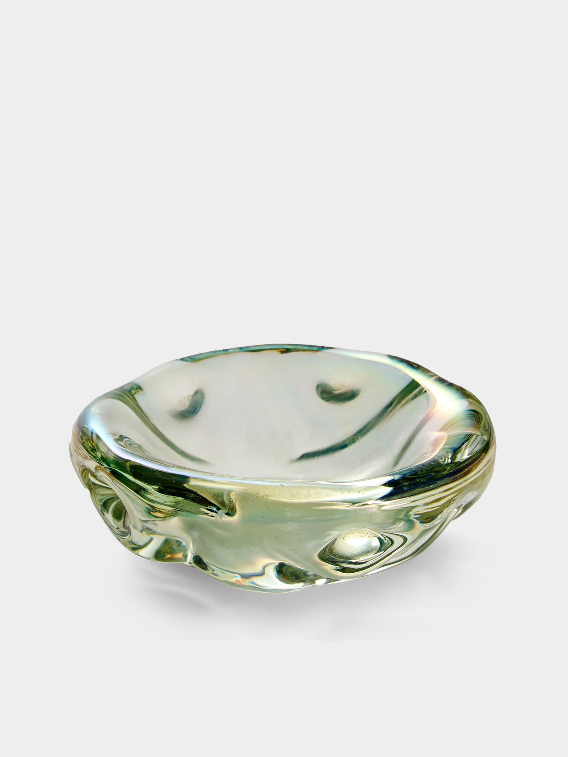 Antique and Vintage - 1940s Seguso Murano Glass Ashtray - Clear - ABASK - 