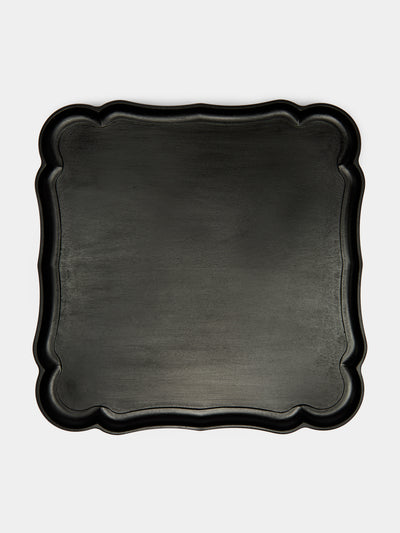Ifuji - Mignon Hand-Carved Wood Square Tray -  - ABASK - 