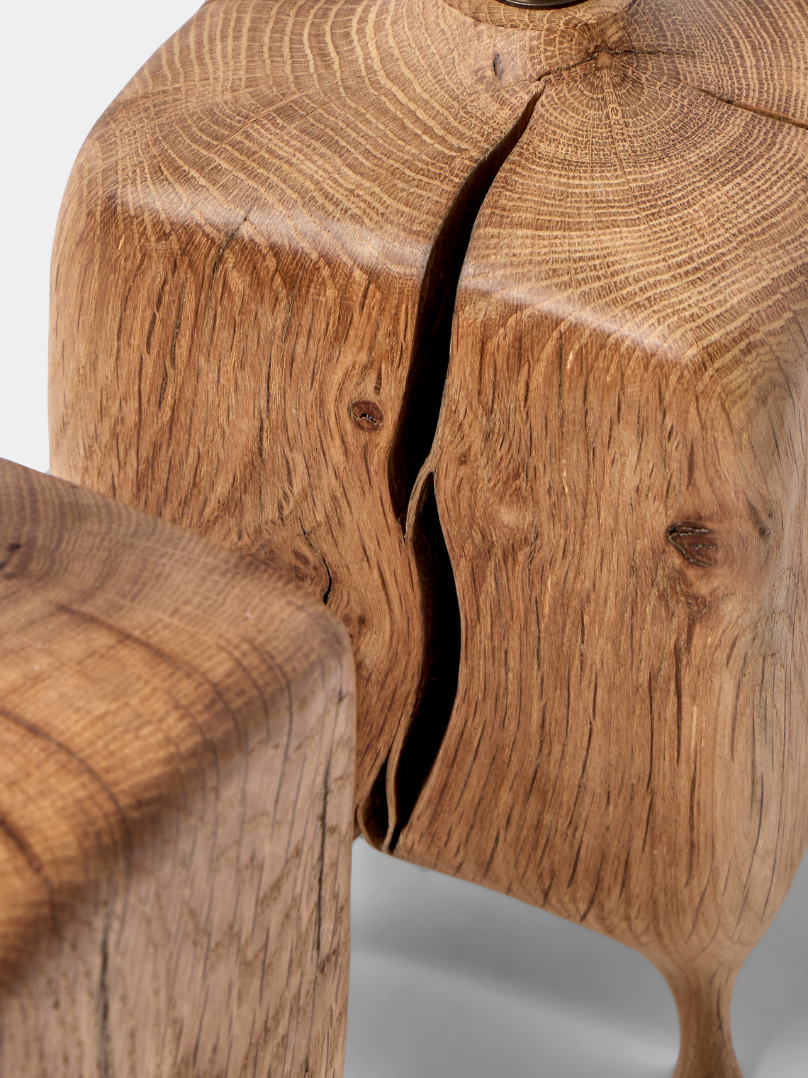 Jamie Gaunt Designs - | Set of 2 | No. 1 Natural Oak Mini Table Lamps - Natural - ABASK